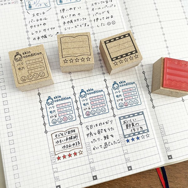 日本製 Stamp Marche 木頭手帳印章 多款 | 子彈筆記 手帳素材 木質印章