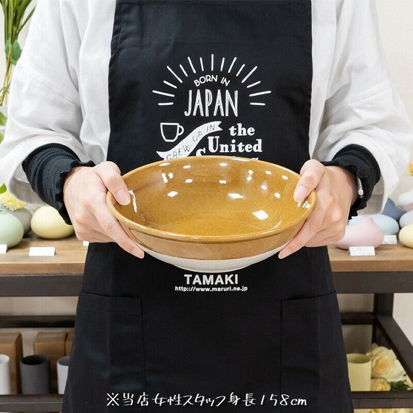 日本 TAMAKI 雙色線條大容量碗 1100ml | 耐熱 可疊放 拉麵碗 大碗公