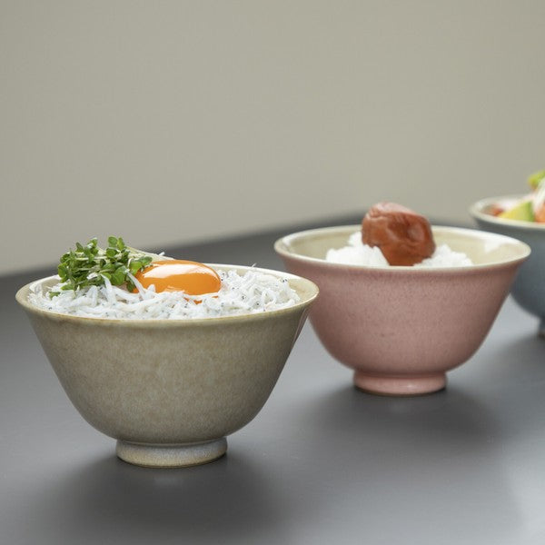 日本製 溫暖色系霧感釉色陶瓷飯碗12.2cm|米飯碗 餐具碗