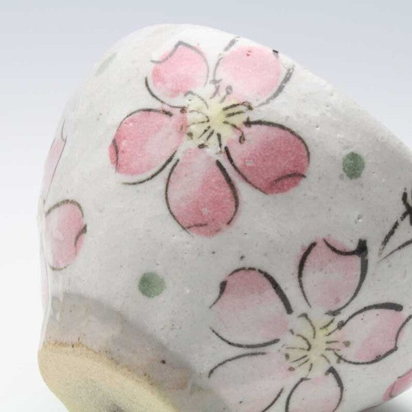 櫻花碗 日本製 春日粉引櫻花陶碗 粉 紫 11.2cm|瀨戸燒 日式碗 古早碗 舞陶館 陶瓷碗 飯碗 碗