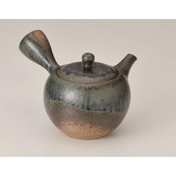 日本製 常滑燒 一心灰釉 側把茶壺 300cc|紫砂壺 泡茶壺 陶瓷茶壺 - 富士通販