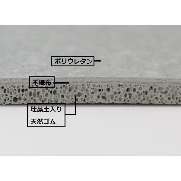 珪藻土軟性吸水地墊|無石綿|速乾止滑-尺寸60×40cm灰色 - 富士通販