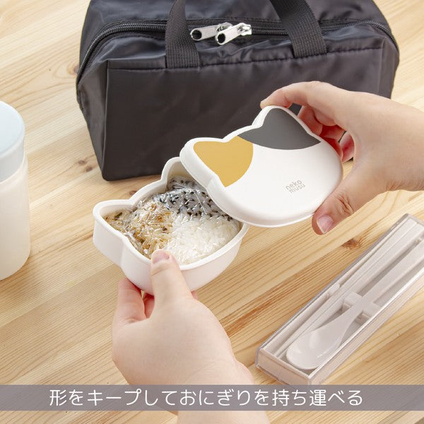 日本製 貓咪造型飯糰模具盒|日常便當 居家廚房 抗菌飯糰盒 遠足野餐的好朋友