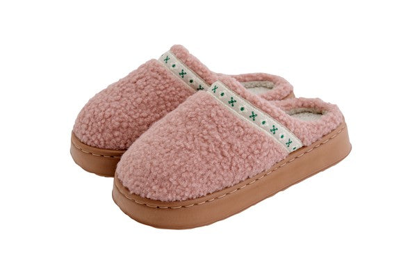Tirol Cozy 厚底毛絨室內拖鞋 23–24.5cm|日系居家拖鞋 室內鞋 輕量防滑 暖腳拖 保暖拖鞋