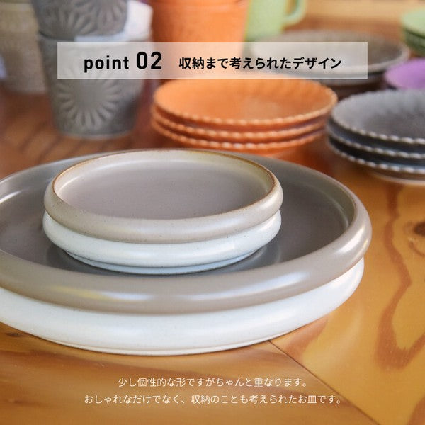 日本製 波佐見燒 和山 霧面質感餐盤|12cm 點心盤 水果盤 麵包盤 早餐盤