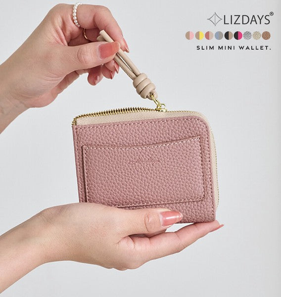 LIZDAYS 新版改良短夾 時尚薄型皮夾 | 日常隨身女用短夾 零錢包 卡片夾 防盜刷錢包 薄短夾