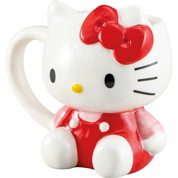 日本 三麗鷗 Hello Kitty 立體造型馬克杯 200ml|咖啡杯 牛奶杯 凱蒂貓水杯 可愛水杯