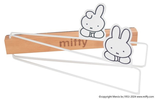 日本 miffy 米飛兔 磁吸折疊擦手巾毛巾掛架|可折疊 廚房吊掛架 毛巾架 抹布架