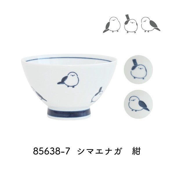 日本製 corottori 小鳥圖案飯碗|日常質感陶瓷飯碗 茶碗 居家餐具 可微波 洗碗機適用