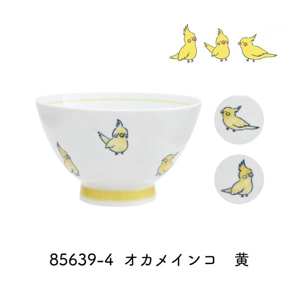 日本製 corottori 小鳥圖案飯碗|日常質感陶瓷飯碗 茶碗 居家餐具 可微波 洗碗機適用