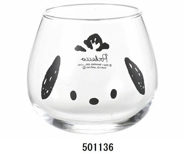 日本製不倒翁透明玻璃杯 牛奶杯 320ml|大耳狗 酷洛米 帕恰狗 Hello Kitty 美樂蒂 布丁狗