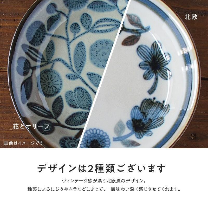 美濃燒Clasico咖哩餐盤 21cm|北歐/花橄欖 - 富士通販