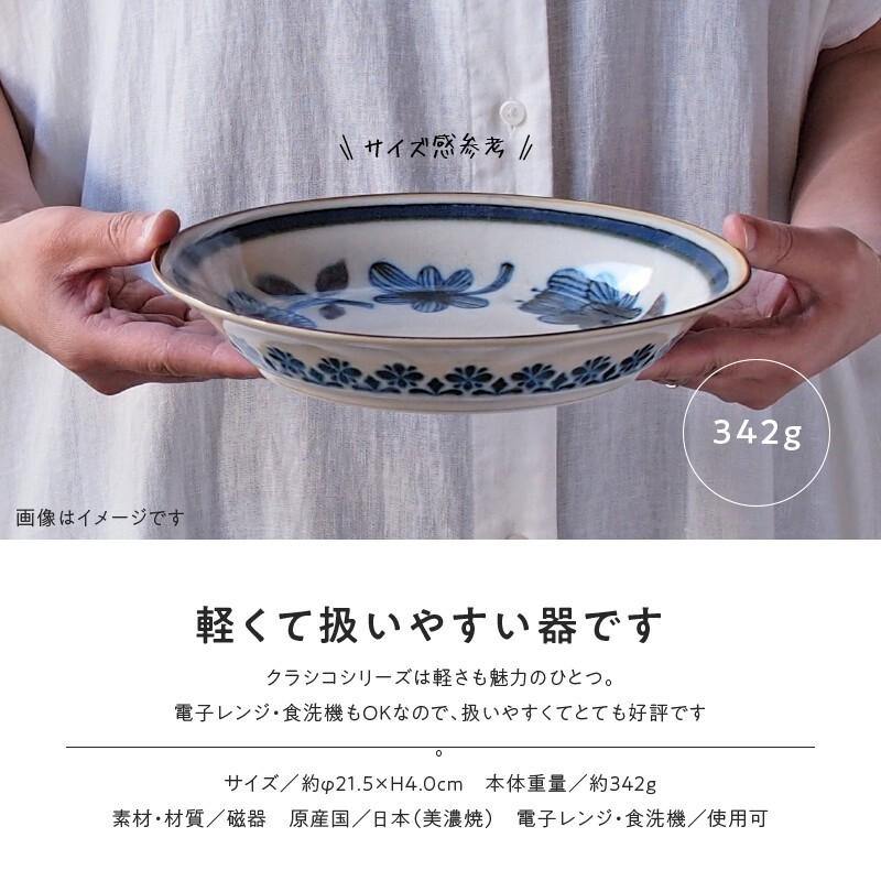 美濃燒Clasico咖哩餐盤 21cm|北歐/花橄欖 - 富士通販