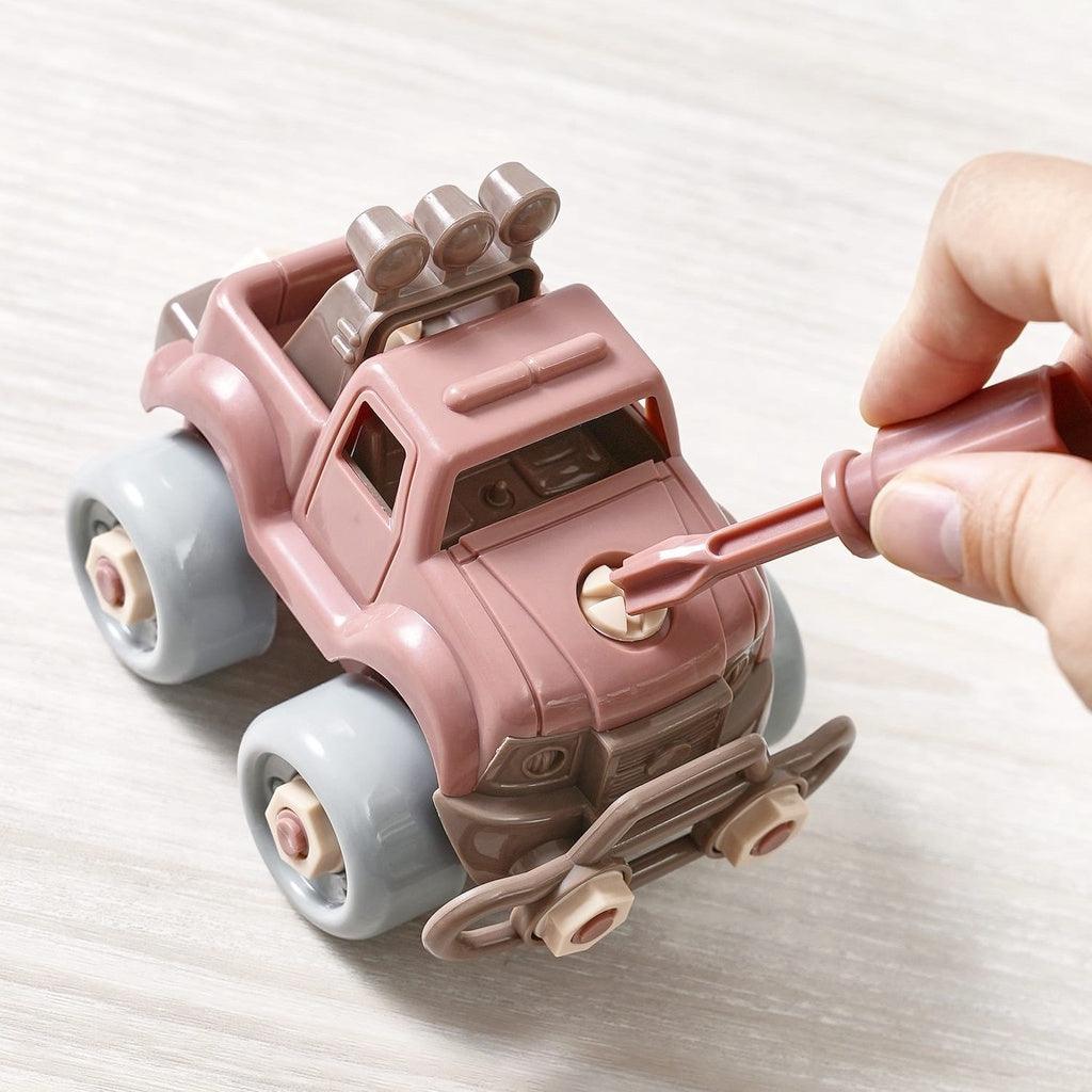 兒童益智DIY玩具|組裝交通工具-越野車/火車/飛機/賽車 - 富士通販