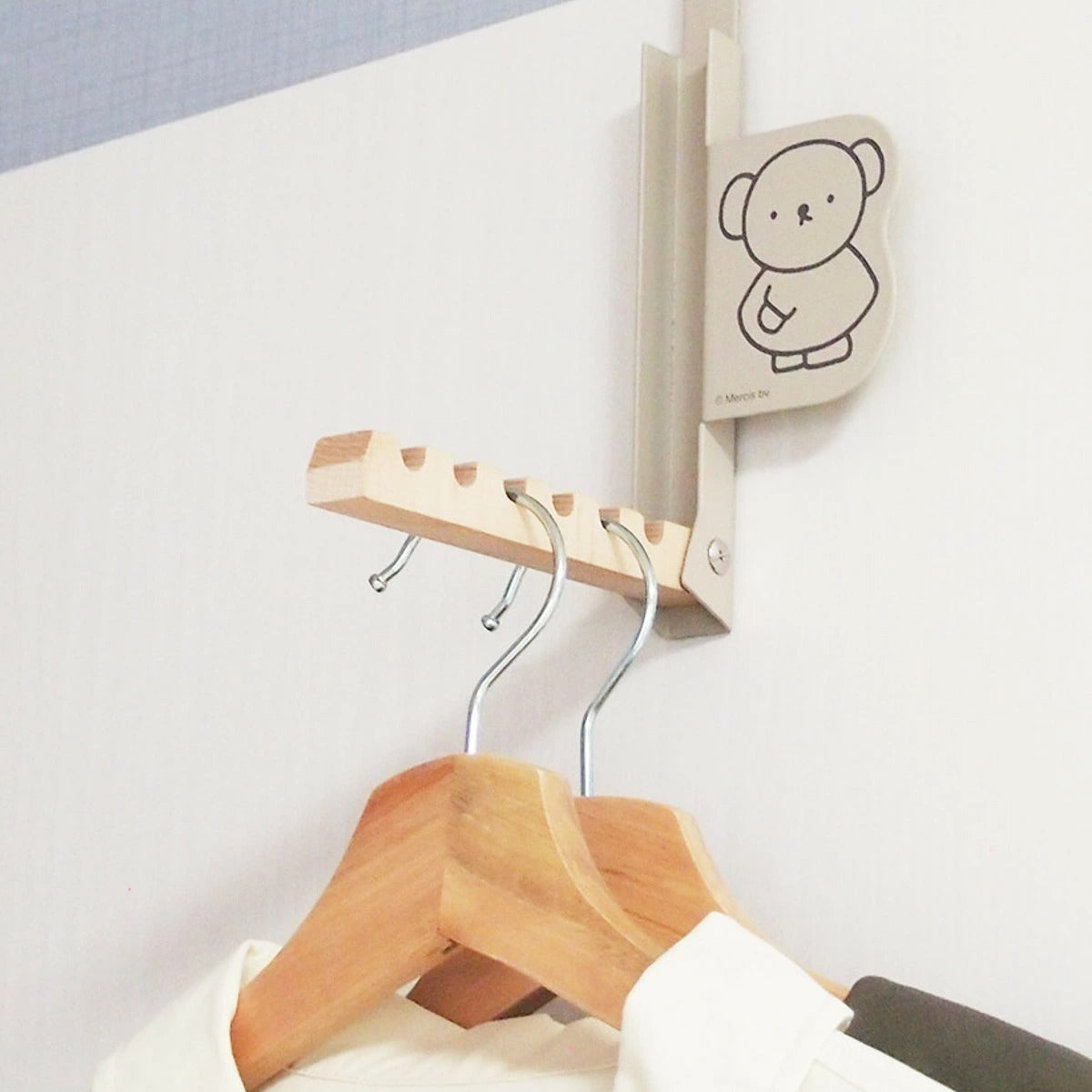 日本 Miffy 米菲兔&小熊 可折疊門掛|門後掛鉤 門後收納 門後收納架