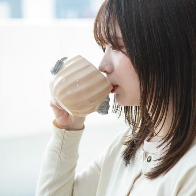 日本 BISQUE 質感動物立體造型馬克杯390ml 三款 貓咪杯子 可愛馬克杯 兒童水杯
