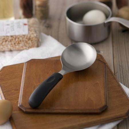 日本KAI貝印不鏽鋼短柄湯勺湯匙|多功能耐用餐具廚具 - 富士通販