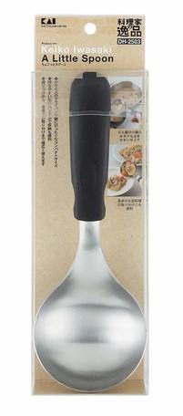 日本KAI貝印不鏽鋼短柄湯勺湯匙|多功能耐用餐具廚具 - 富士通販