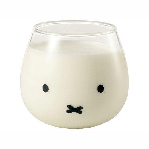 Miffy米飛兔透明玻璃杯|牛奶不倒翁杯 - 富士通販