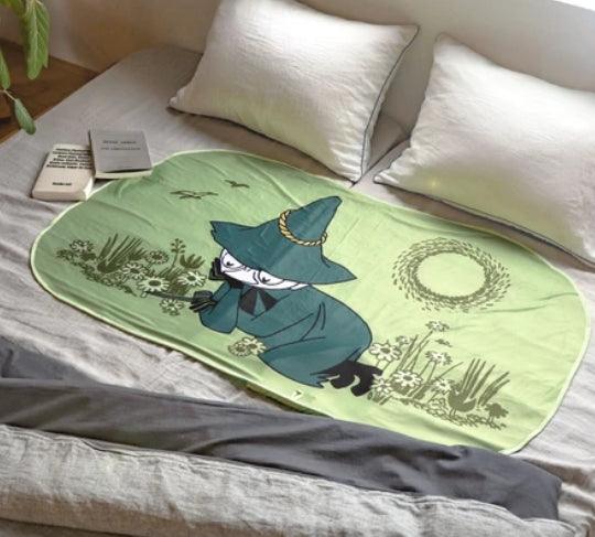 日本涼墊|MOOMIN 嚕嚕米 小不點 美寶 阿金 涼毯 涼被 冰涼墊 凉感被 凉感毯子 毯子 涼感 可收納 - 富士通販