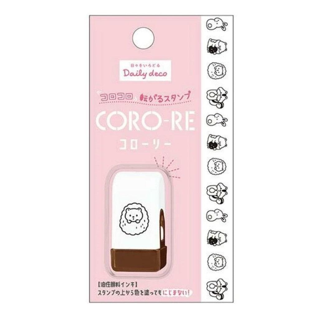 日本 KAMIO CORO-RE系列 連續滾輪印章|手帳 花邊 小動物圖案 油性墨水