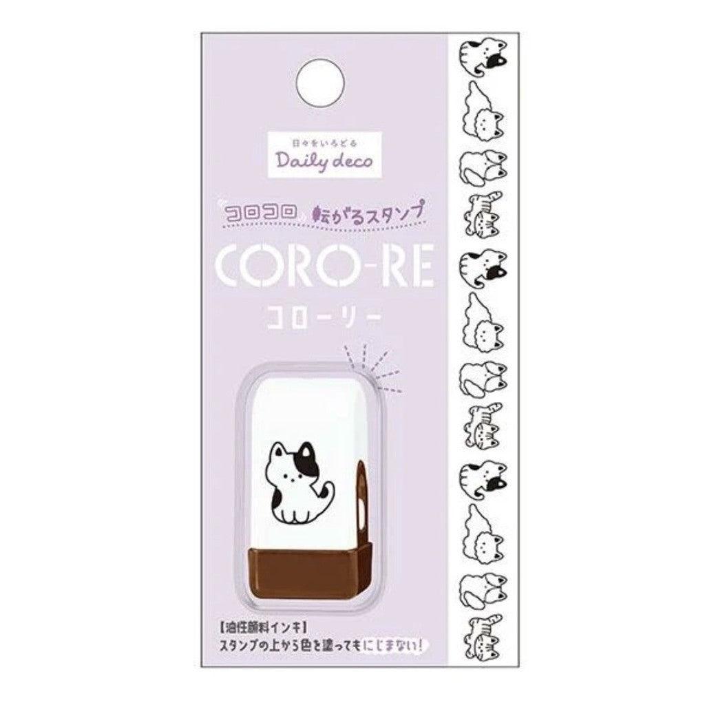 日本 KAMIO CORO-RE系列 連續滾輪印章|手帳 花邊 小動物圖案 油性墨水