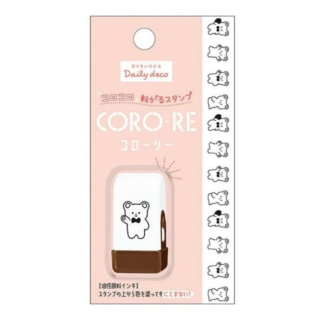 日本 KAMIO CORO-RE系列 連續滾輪印章|手帳 花邊 小動物圖案 油性墨水