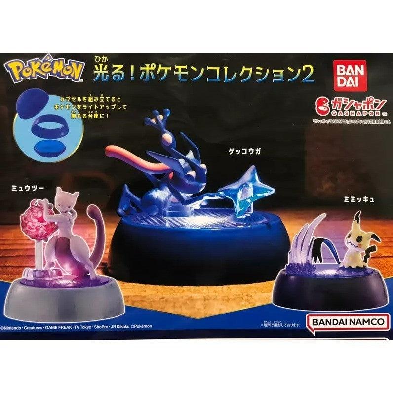 日本 萬代 BANDAI 精靈寶可夢發光底座 P2 扭蛋|超夢 謎擬Q 甲賀忍蛙