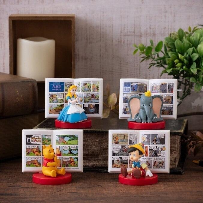 日本 BANDAI 萬代 扭蛋 迪士尼角色故事書公仔P2 小飛象 小熊維尼 愛麗絲 小木偶