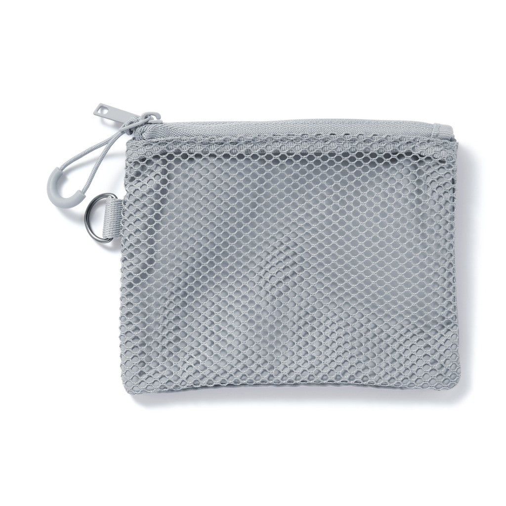 日本 無印良品 MUJI 聚酯纖維雙拉鏈包S 零錢包 雙層零錢包 小收納包