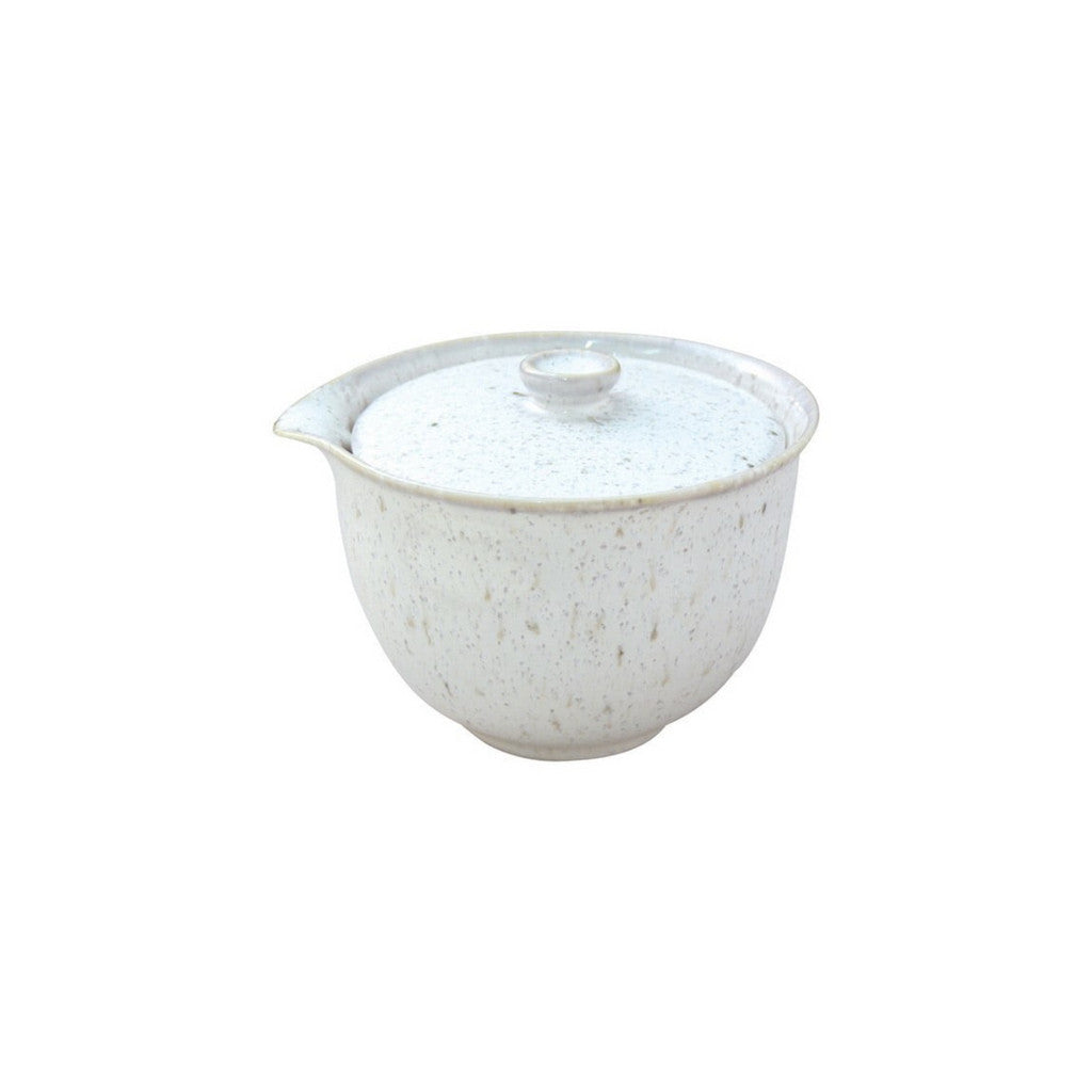 日本製 美濃燒 白釉窯變茶壺 茶杯︱煎茶杯 泡茶壺 茶具