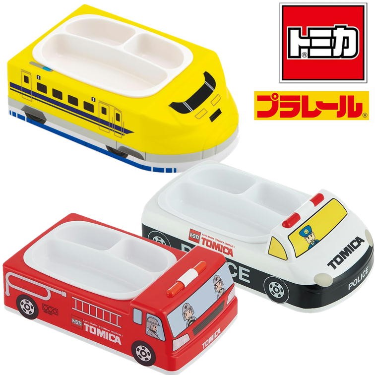SKATER 汽車午餐盤∣Tomica 消防車 警車 新幹線 兒童餐盤