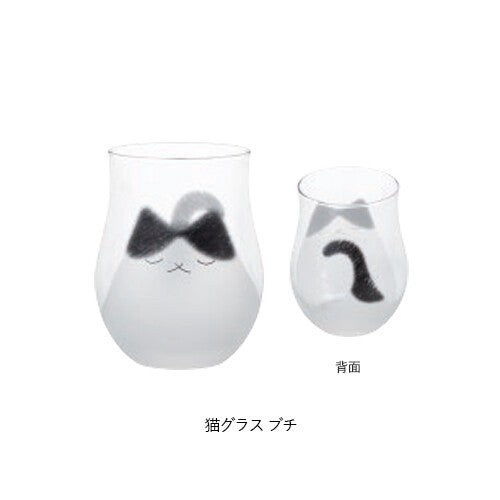日本製 ADERIA 石塚硝子 手工貼花工藝貓咪玻璃杯 340ml|水杯 飲料杯