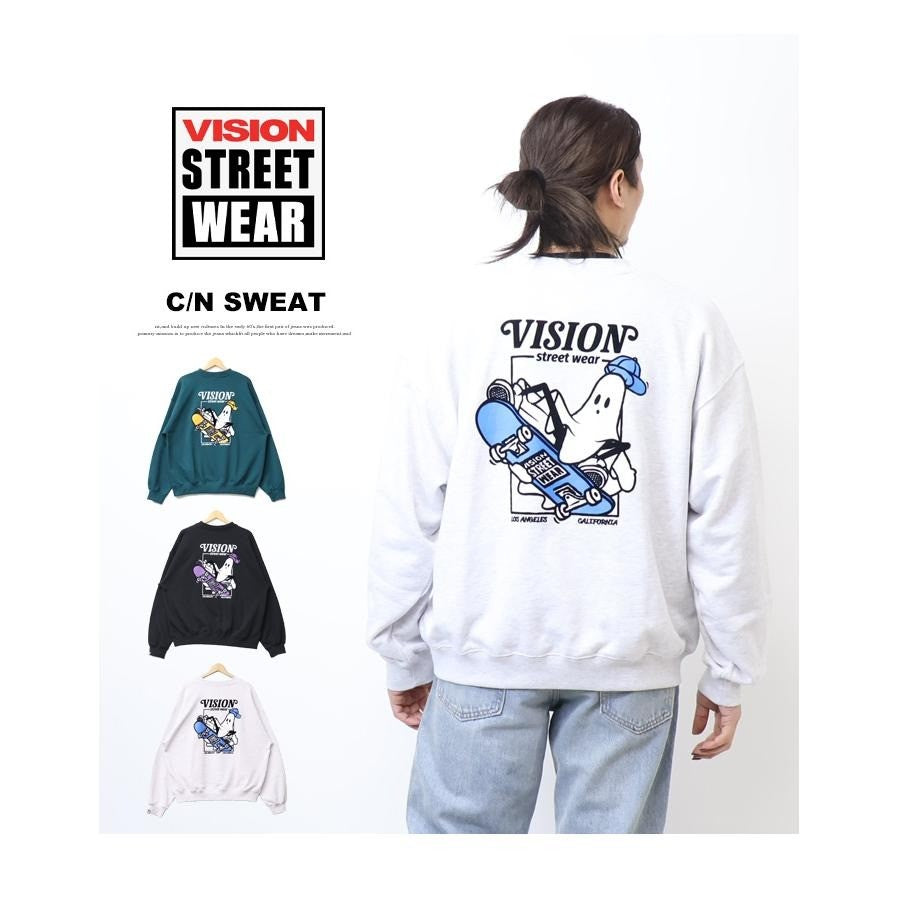 日本代購 VISION STREET WEAR 幽靈滑板衛衣 大學t 美式大學t 大學t長袖 日系大學t
