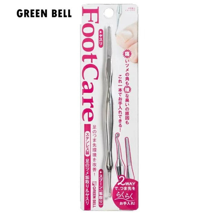 日本 Green Bell 不鏽鋼腳指甲縫縫專用除垢棒 | 凍甲 指甲去角質 搓磨棒 PSG-021
