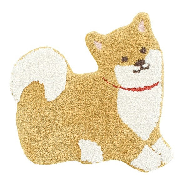 可愛造型 柴犬款 防滑 吸水 造型地墊|居家 浴室 玄關 床邊 門口