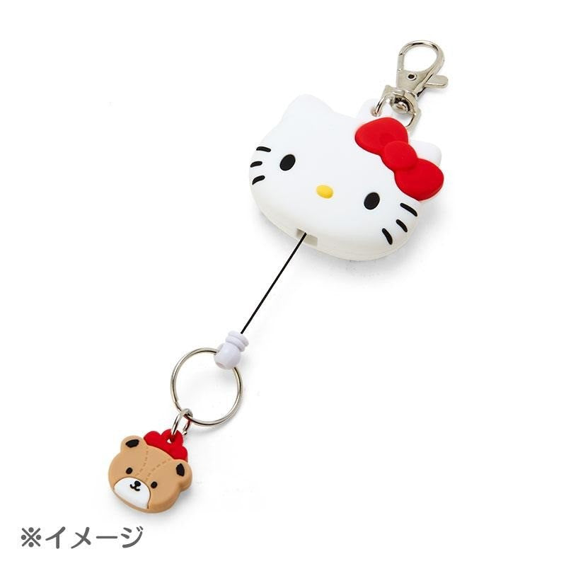 日本 正版三麗鷗 矽膠伸縮鑰匙圈 | Sanrio 易拉扣 鑰匙扣 酷洛米 美樂蒂 凱蒂貓