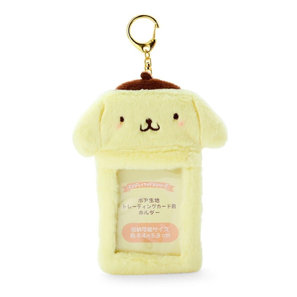 日本限定 三麗鷗 sanrio 絨毛卡套吊飾 | 小卡收納 拍立得 票卡夾 證件套 鑰匙圈
