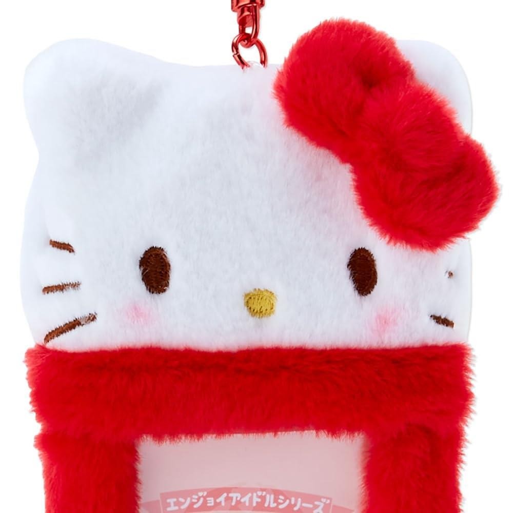 日本限定 三麗鷗 sanrio 絨毛卡套吊飾 | 小卡收納 拍立得 票卡夾 證件套 鑰匙圈