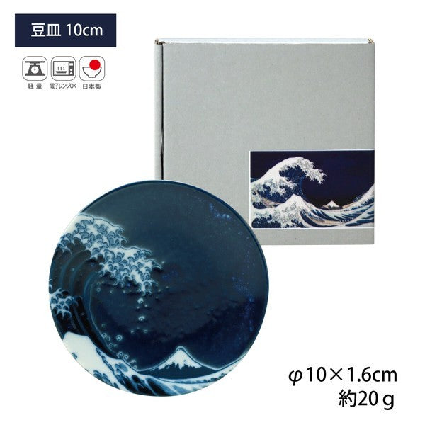 日本製 美濃燒 富士山浪花杯盤 附原裝紙盒 | 兩色 送禮禮盒 馬克杯 小碟子 葛飾北齋