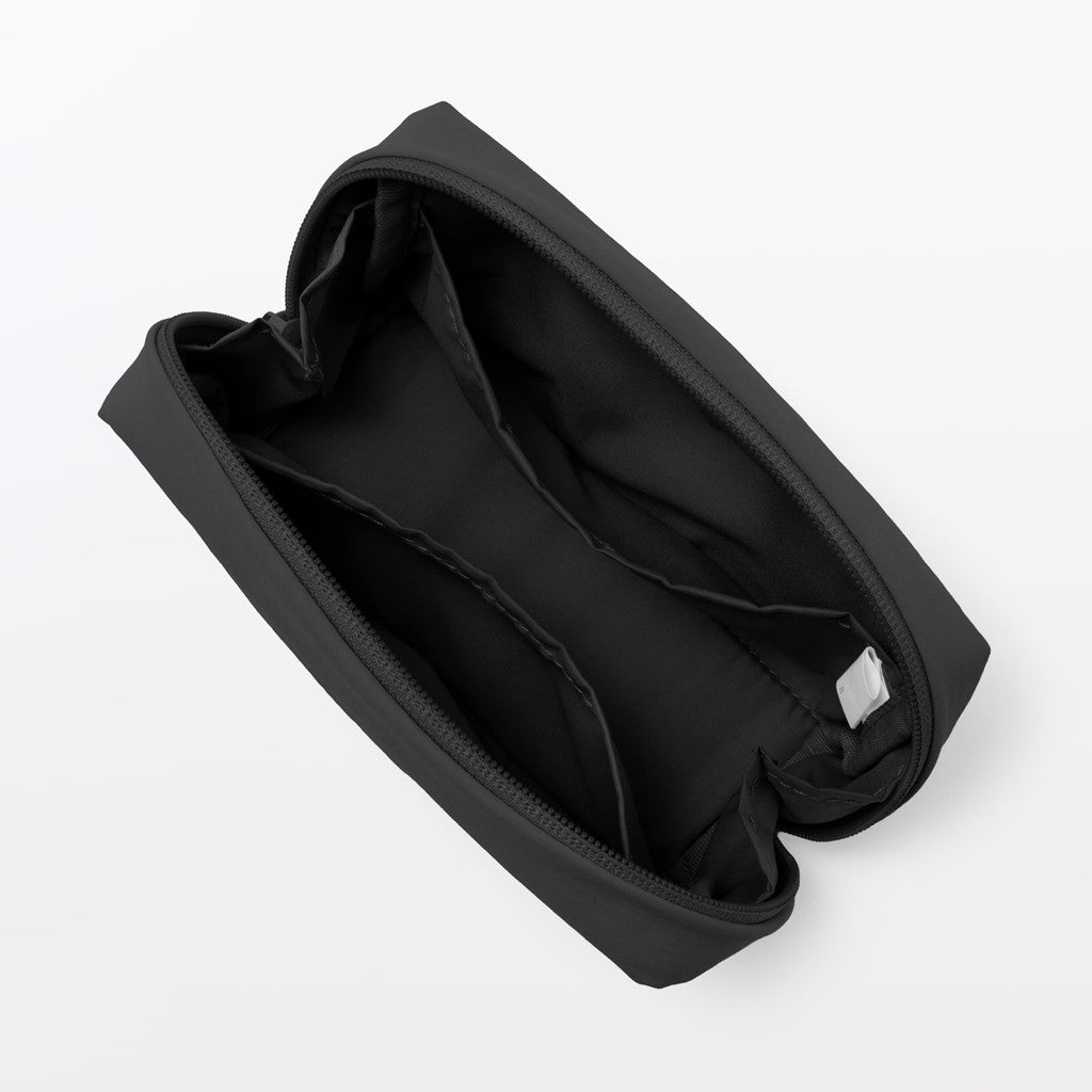 日本 MUJI 無印良品 防潑水化妝包 S/M 黑色 粉色 化妝包大容量 小化妝包 防水化妝包