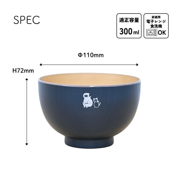 日本 KYU-JITSU 抗菌湯碗 | 日式陶瓷風湯碗 300ml 微波爐 洗碗機適用 露營兒童適用