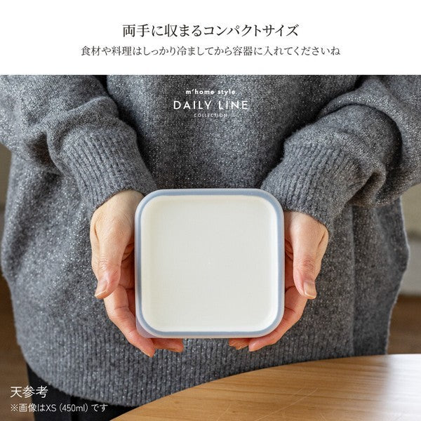日本製 TSUKUOKI STOCKER 日系質感方形食物保鮮盒 可微波 可冷凍|微波保鮮盒 便當盒