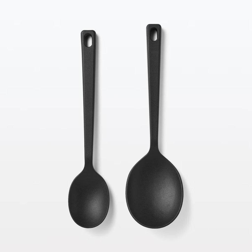 日本MUJI 無印良品 極簡風格 矽樹脂調理匙 | 湯匙 耐熱 烹飪 盛菜 餐具
