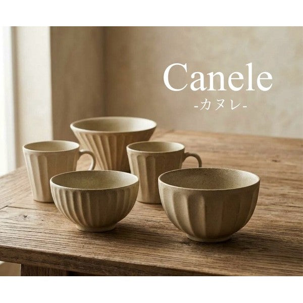 日本美濃燒 Canele 法式可麗露 直紋設計餐碗 飯碗 湯碗 丼飯碗 馬克杯 霧面餐具 日本碗盤
