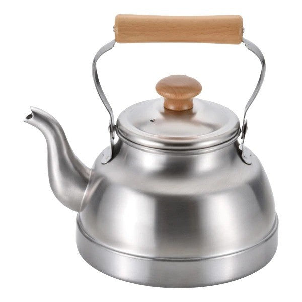 日本製 千歲 木製手柄不鏽鋼茶壺2.7L 可用IH爐&瓦斯爐|煮茶壺 泡茶壺 IH爐茶壺