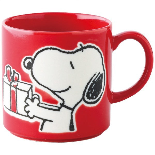 日本製 史努比咖啡杯 精緻木盒裝 350ml snoopy|陶瓷杯 咖啡杯 兒童水杯