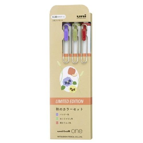 三菱uni-ball one 秋天/冬天0.38原子筆|限量中性墨水圓珠筆 中性筆 - 富士通販