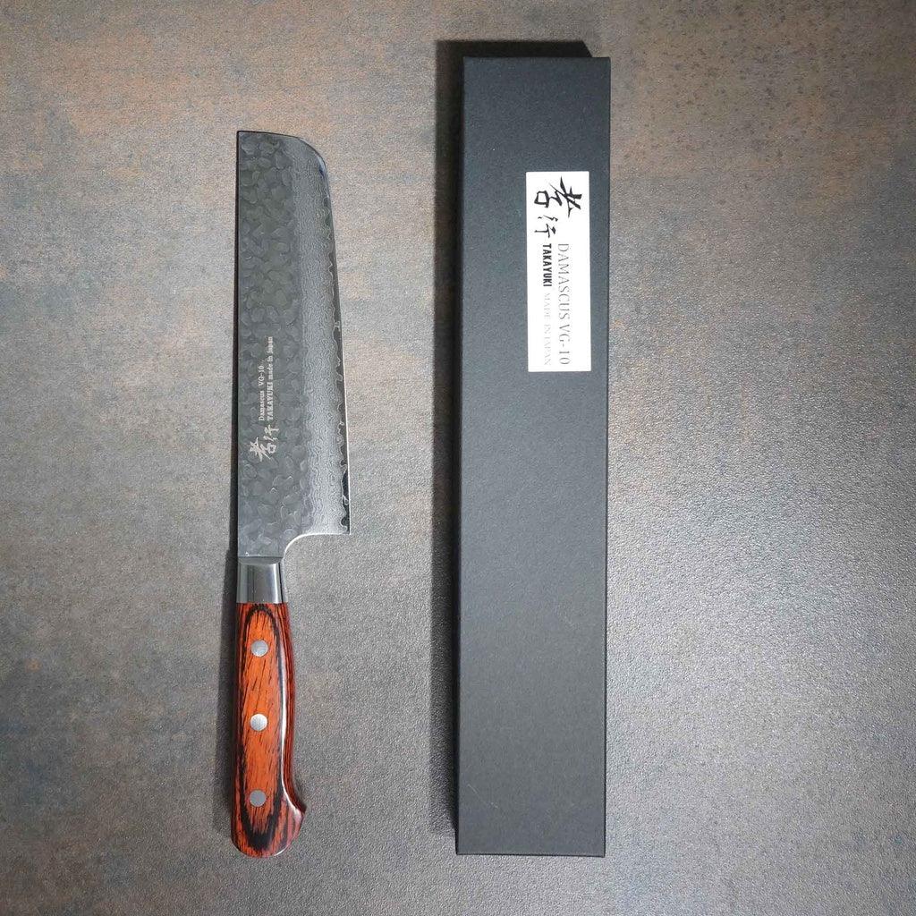 日本製 堺孝行|VG10 33層 鎚目 大馬士革紋 菜切 日本刀 主廚刀 160mm 不沾黏 切菜 菜刀 - 富士通販