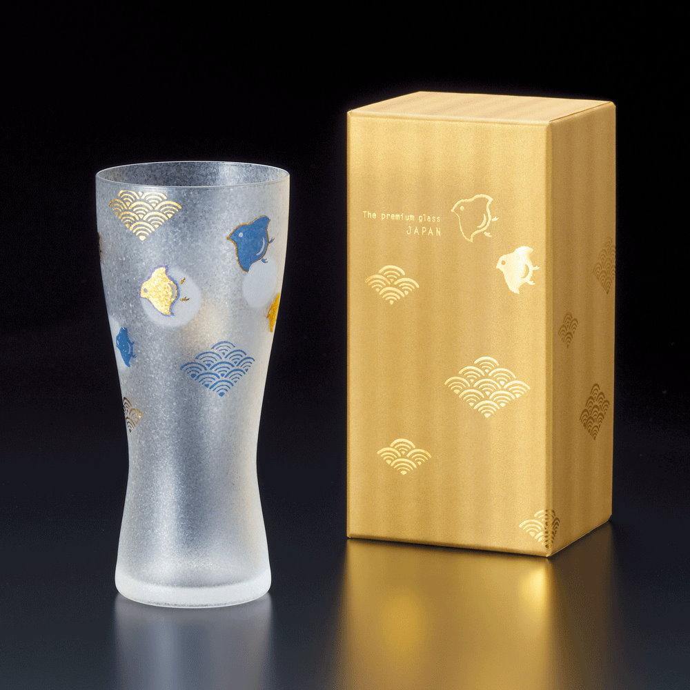 日本石塚哨子啤酒杯-金魚煙火|雪兔|千鳥-三款可選 - 富士通販